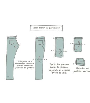 Cómo doblar pantalones para una maleta